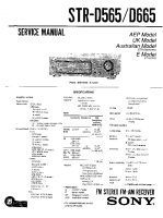 Sony STR-D565 - Service Manual 